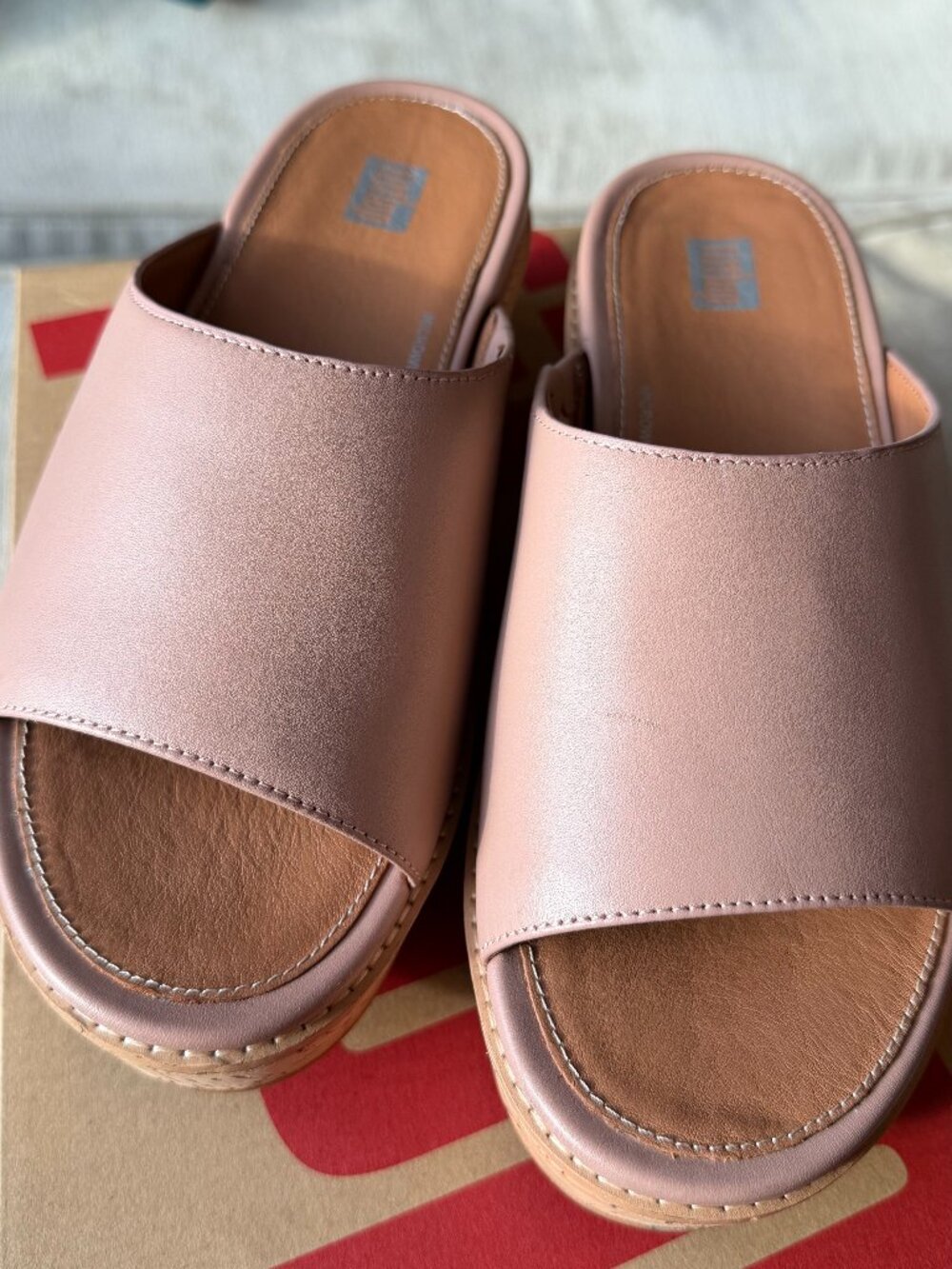 Fitflop Women's Eloise Cork-Wrap Leather Wedge Sandals